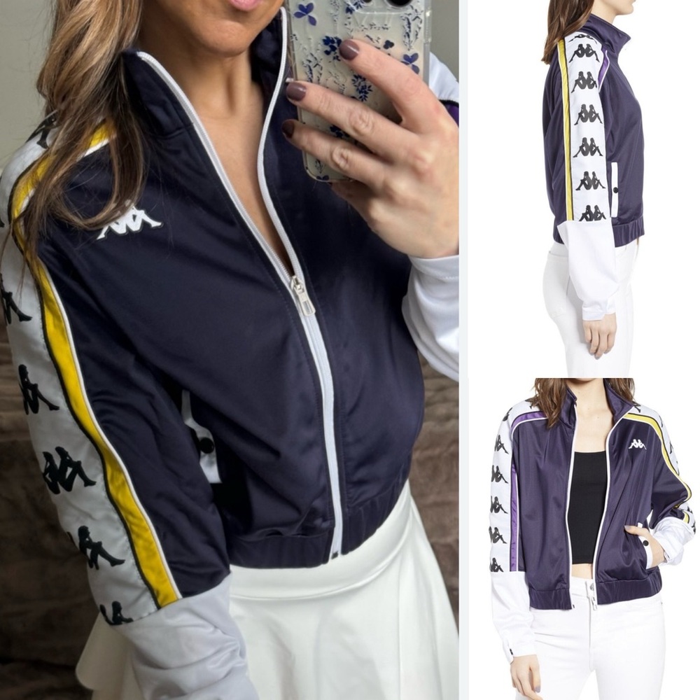 NEW Kappa 222 Banda 10 Antey Cropped Jacket Xs y2k track